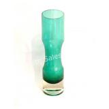 Mid Century Crystal Hourglass Vase