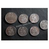 Canadian Dollar & 50 Cent Coins
