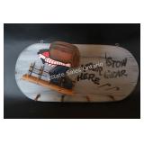 Wooden Coat Hanger Wall Hanging 11.5'H x 24'W x 3'