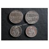 Canadian Dollar & 50 Cent Coins