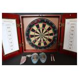 New Halex Bristle Dartboard Cabinet Set