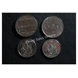 Canadian Dollar & 50 Cent Coins
