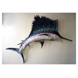 Large Metal Raised Swordfish 48'H x 72'L x 5'D