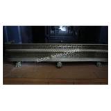 Antique Edwardian Brass Fireplace Fender