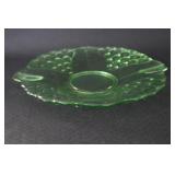 Antique Uranium Glass Raised Platter