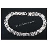 Sterling Silver Italian Necklace  57.59 grams