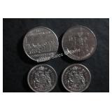 Canadian Dollar & 50 Cent Coins
