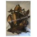 Heavy Galleon Ship Wall Hanging 29'H x 23'W