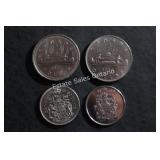 Canadian Dollar & 50 Cent Coins