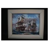 Fighting Ships Original Painting - G. Harvey
