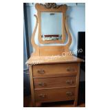 Antique Wood Dresser