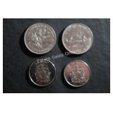 Canadian Dollar & 50 Cent Coins