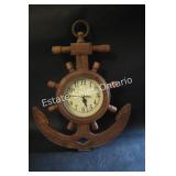 Wooden Nautical Battery Operated Clock