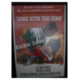 Framed Gone with the Wind Litho Movie Poster