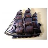 Plastic Ship Wall Hanging 21'H x 26.5'W x 1.5'D
