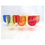 Seven High End Acrylic Glassware 5.25'H x 3'D