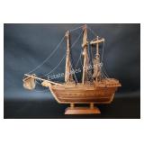 Large Intricate Wooden Galleon Ship