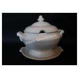 Ironstone Soup Tureen & Plate