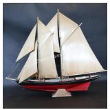 Large Bluenose Wooden Ship Model