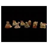 Eleven Nursery Rhymes Wade Porcelain Figurines
