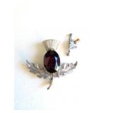 Sterling Silver Scottish Thistle Brooches 15.95 gr