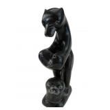 Large Inuit Soapstone Carving