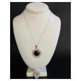 Sterling Silver Necklace & Pendants  11.52 grams