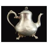 Antique Pewter Teapot