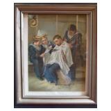 The Queens Barber Print 10'H x 8'W