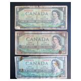 1954 & 1967 Canadian $1 Bank Notes