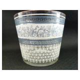 Vintage Jeanette Glass Ice Bucket 5'H x 5.75'D