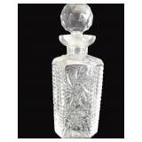 Belfor Hand Cut Crystal Decanter 9.5'H x 3.5'W .