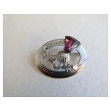 Mizpah Silver Tone Scottish Thistle Brooch