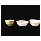 Vintage Pyrex,  Fire-King Mixing Bowls & Dishes