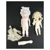 Antique Bisque & Homemade Dolls
