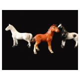 Three Porcelain Horses