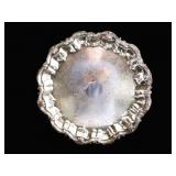 Heavy Silver Plate Footed Tray 2680 grams