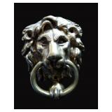 Brass Lion Door Knocker 4.5'H x 3.75'W x 1.5'D