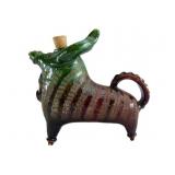 Spanish Pottery Bull Decanter