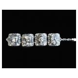 African Stamped Metal Bracelet