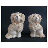 Antique Confetti Poodle Staffordshire Dogs