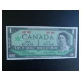 1967 Centennial Canadian $1 Note No Serial No.