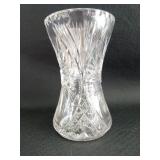 Heavy Crystal Pinwheel Tulip Vase 8'H x 5'D x