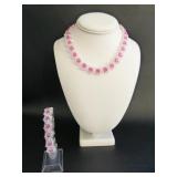 Crystal Necklace & Bracelet Set