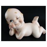 Bisque Winking Kewpie Doll 3.5'H x 4.5'W x 2.25'D