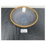 Threshold Round Bamboo Woven Bowl