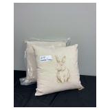 Threshold Embroidered Bunny Throw Pillows (set of 2)