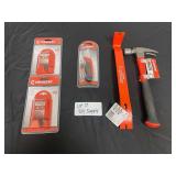 Tool Time!  Hammer, Pry Bar, Utility Knife & Blades
