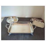 Group of Silver-Plated Serving Trays