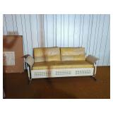 Vintage Metal Frame Glider Sofa